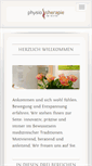 Mobile Screenshot of physiotherapie-im-rieth.de
